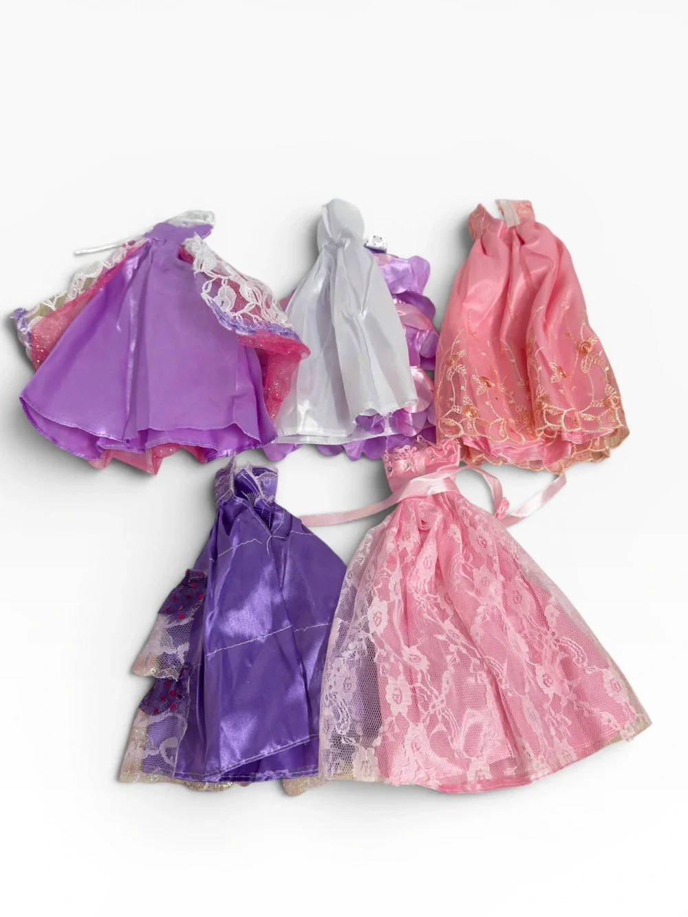Barbie Clothes Lot 16 Dresses Gowns Fashion Outfit Bundle Doll Dresses